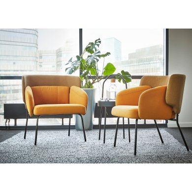 IKEA Крісло м'яке BINGSTA Жовтий (ИКЕА БИНГСТА) 40455649 фото - 6