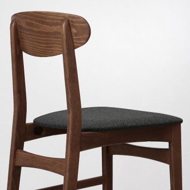 IKEA Обідній стілець GUNLEIF Сірий (ИКЕА ГАНЛЕЙФ) 90505722 фото - 4