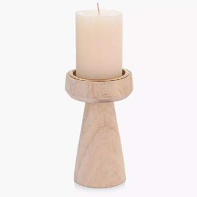 Подсвечник Duka Natural Scandi 17 см | Дерево 2221027