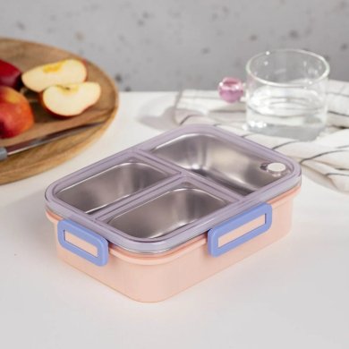 Ланч-бокс с столовыми приборами Homla KYOTA 750 мл Розовый 240800 фото - 8