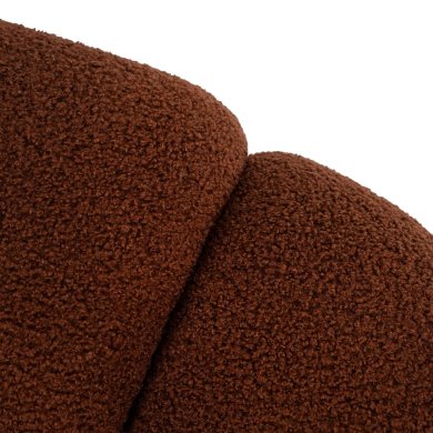 Крісло м'яке поворотне з пуфом Mebel Elit PETTIT Boucle Коричневий ME.PETTIT/BR/TB/FW фото - 3