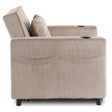 Кресло мягкое раскладное Mebel Elit SOLOR Velvet Бежевый ME.SOLOR/BZ/CZ/SZTR/FW фото - 4