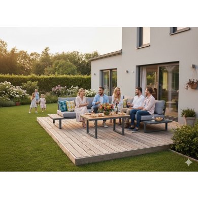 Комплект садовой мебели Garden Line BOGOTA Серый ALM1142 фото - 8