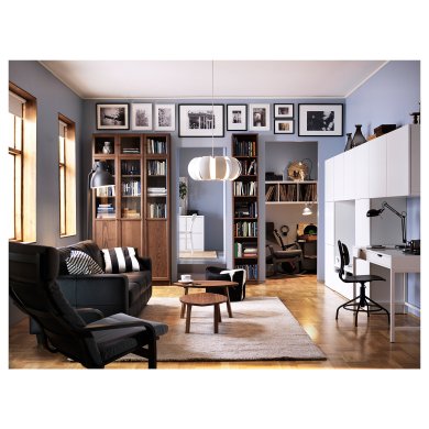 IKEA Вітрина BILLY/OXBERG (ИКЕА БИЛЛИ/ОКСБЕРГ) 59177624 фото - 3