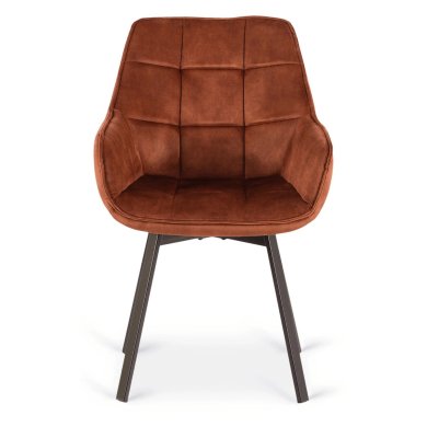 Обідній стілець поворотний Mebel Elit LUNA Welur Рудий ME.LUNA/RD/V/K фото - 2