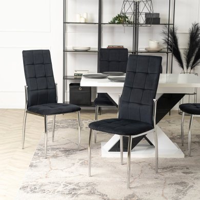 Обеденный стул Mebel Elit MOLLY Welur Черный - 7 Обеденный стул Mebel Elit MOLLY Welur Черный ME.MOLLY/CZ/CH/V/K фото - 7