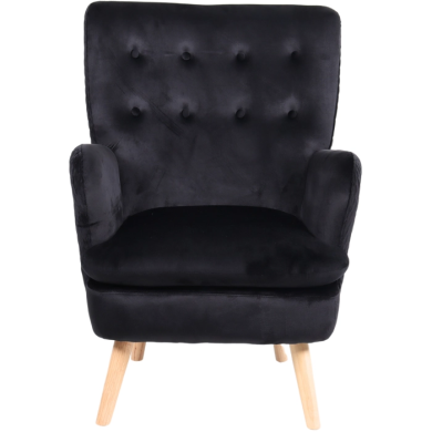 Кресло мягкое Mebel Elit SANTOS Черный - 4 Кресло мягкое Mebel Elit SANTOS Черный ME.SANTOS/CZ/DK/V/FW фото - 4