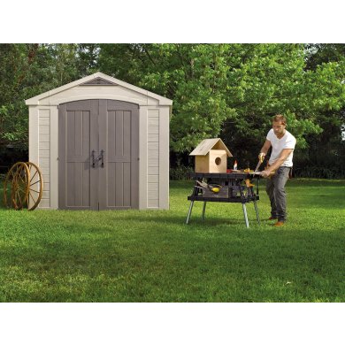 Садовый домик Keter FACTOR 257х255х243 см Бежевый 230453-1 фото - 6