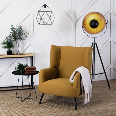 Кресло мягкое Mebel Elit LARSEN Горчичный ME.LARSEN/CU/T/FW фото - 7