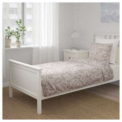 IKEA Комплект постельного белья VARBRACKA 150х200 см Принт (ИКЕА ВОРБРЭККА) 80412610 фото - 7