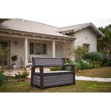 Садова лава з ящиком Keter HUDSON STORAGE Коричневий 235687-1 фото - 5