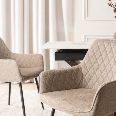 Обідній стілець Mebel Elit BRESSO 2 Бежевий ME.BRESSO2/BZ/CZ/T/K фото - 7