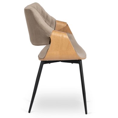 Обеденный стул Mebel Elit DAKOTA Welur Бежевый ME.DAKOTA/BZ/D/V/K фото - 3