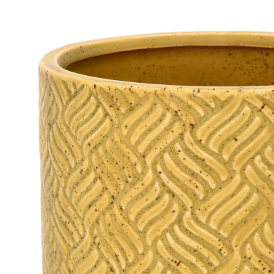 Кашпо Homla SELI 13x13 см | Горчичный - 4 Кашпо Homla SELI 13x13 см | Горчичный 208319 фото - 4