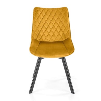 Обідній стілець поворотний Halmar K520 Гірчичний V-CH-K/520-KR-MUSZTARDOWY фото - 5