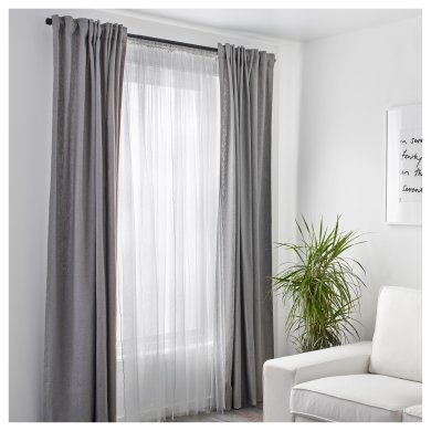 IKEA Тюль LILL 280х300 см 2 шт Белый (ИКЕА LILL) 10070262 фото - 4