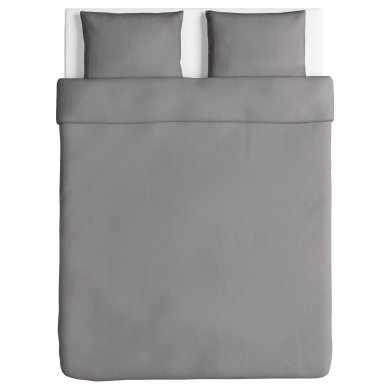 IKEA Комплект постільної білизни ANGSLILJA 200х200 см Сірий (ИКЕА ÄNGSLILJA) 90318650 фото - 16