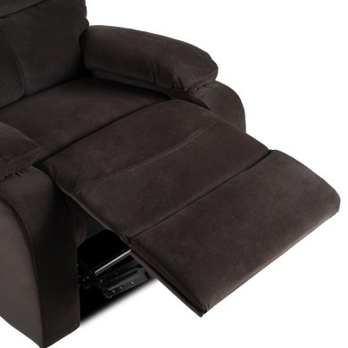 Крісло м'яке розкладне з реклайнером Mebel Elit KOBE Welur Коричневий ME.KOBE/CZ/V/FW фото - 11