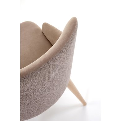 Обеденный стул поворотный Halmar MALAGA Бежевый V-PL-N-MALAGA-MAVEL38/STELAR16 фото - 9