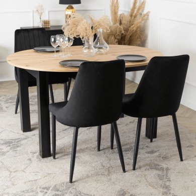 Обеденный стул Mebel Elit BARI Welur Черный ME.BARI/CZ/V/K фото - 9