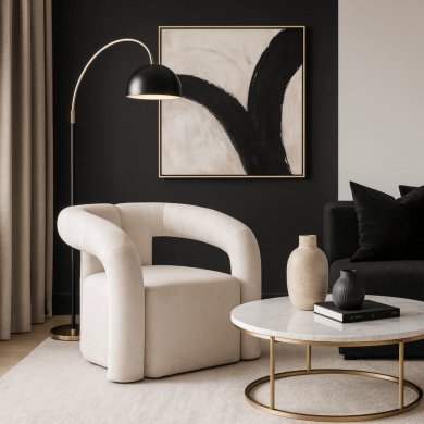 Кресло мягкое Mebel Elit BRAZIL Кремовый ME.BRAZIL/KR/T/FW фото - 7