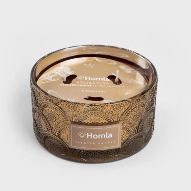 Ароматическая свеча Homla ESSENCE GLOW Cinnamon 350 г Золотой 237547