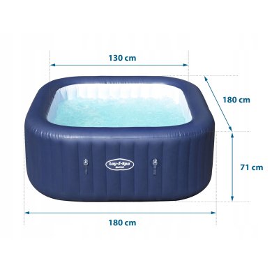 Джакузі Bestway LAY-Z-SPA HAWAII 180х180х71 см Синій BES60021 фото - 15