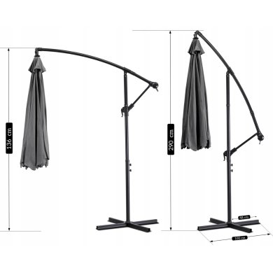 Садовый зонт с чехлом Mebel Elit AKRON 255 см Зеленый - 13 Садовый зонт с чехлом Mebel Elit AKRON 255 см Зеленый ME.AKRON/Z/T/OGR/PAR фото - 13