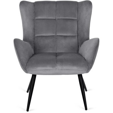 Кресло мягкое Mebel Elit VINCENT Серый ME.VINCENT/P/V/FW фото - 2