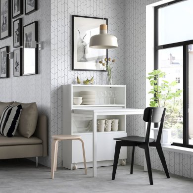 Стеллаж с столом BILLY Белый - 3 IKEA Стеллаж с столом BILLY Белый (ИКЕА БИЛЛИ) 19570142 фото - 3