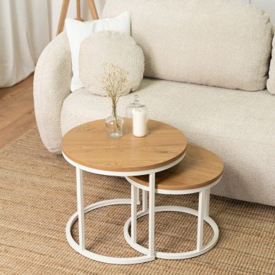 Комплект журнальних столів Mebel Elit DANIELLE 2 шт Дуб ME.DANIELLE/D/B/L фото - 8