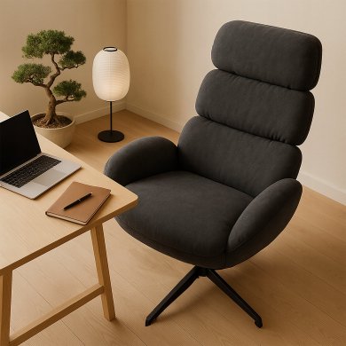 Кресло мягкое поворотное Kontrast AXEL Welur Темно-серый 5.01.83994 фото - 11