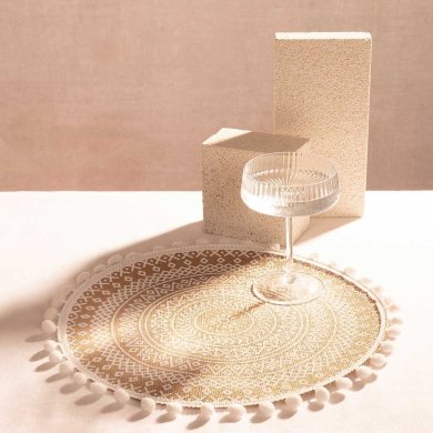 Сервірувальний килимок Homla DEWI 38 см Білий 200342 фото - 4