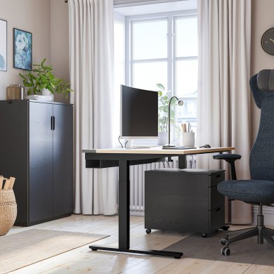 IKEA Письменный стол MITTZON Береза (ИКЕА МИЦОН) 69528037 фото - 7