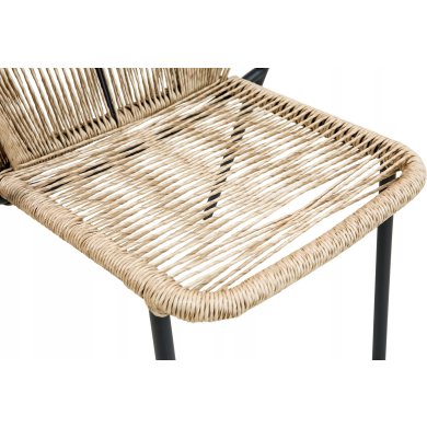 Комплект садових меблів Kontrast ROMA Чорний - 6 Комплект садових меблів Kontrast ROMA Чорний 5.05.12337 фото - 6