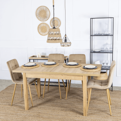 Розкладний обідній стіл Mebel Elit SKUBI Дуб рив'єра - 6 Розкладний обідній стіл Mebel Elit SKUBI Дуб рив'єра B.SKUBI/DR/S фото - 6