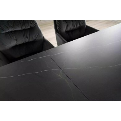 Раскладной обеденный стол Signal SALVADORE Ceramic Marmur Черный SALVADORECC160 фото - 6