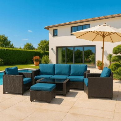 Комплект садових меблів Mebel Elit OLYMPIA Сірий ME.OLYMPIA/CBR/RT/OGR/ZES фото - 11