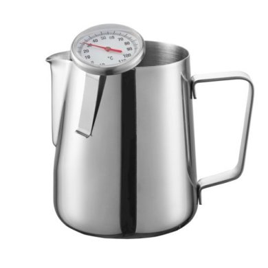 Молочник с термометром Duka Barista 600 мл | Серебристый 1217339