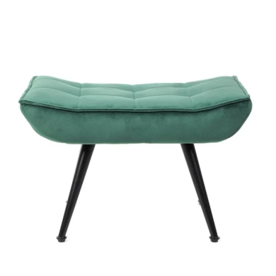 Кресло мягкое с подставкой Homla VINNIS Welur Зеленый 218195 фото - 4