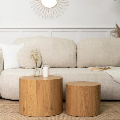 Комплект журнальних столів Mebel Elit LEILA 2 шт Дуб - 7 Комплект журнальних столів Mebel Elit LEILA 2 шт Дуб ME.LEILA/D/L фото - 7