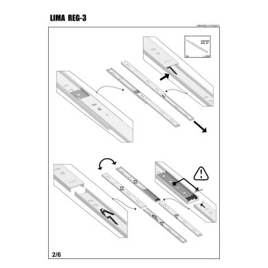Стеллаж Halmar LIMA REG-3 Белый V-PL-LIMA-REG3-BIAŁY фото - 4