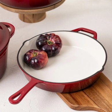 Сковорода Homla ANDREAS 2 26 см Бордовий 244311 фото - 5