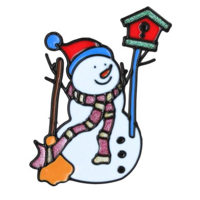 Набор рождественских наклейок Chomik 6 шт Разноцветный LEJ1894 фото - 17