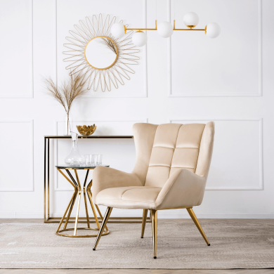 Крісло м'яке Mebel Elit VINCENT 2 Кремовий - 6 Крісло м'яке Mebel Elit VINCENT 2 Кремовий ME.VINCENT/KR/V/FW фото - 6