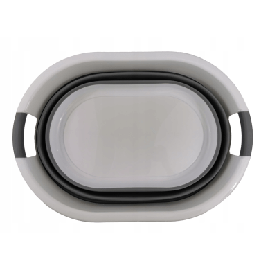 Складаний кошик для білизни Kontrast 24 л Білий Kuc000028 фото - 9