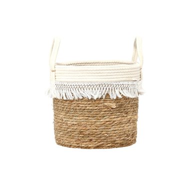 Корзина декоративная Chomik 32x25x28/38 см | Коричневый / Кремовый LIS9210
