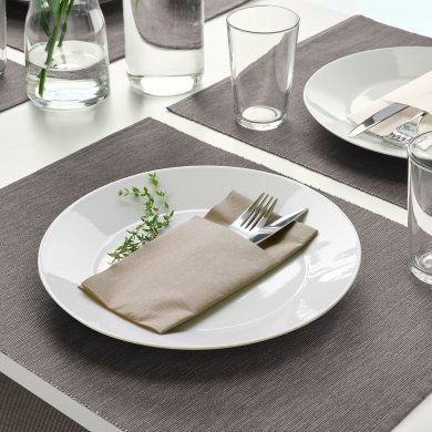 IKEA Набір серветок MOTTAGA 38x38 см 25 шт Бежевий (ИКЕА Моттага) 50508586 фото - 3