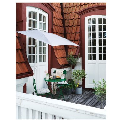 IKEA Садова парасоля LILLEO 150х100 см Сірий (ИКЕА ЛИЛЛЕО) 10504632 фото - 6