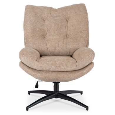 Кресло мягкое поворотное с подставкой Mebel Elit FREMONT Бежевый ME.FREMONT/BZ/CZ/T/FW фото - 3